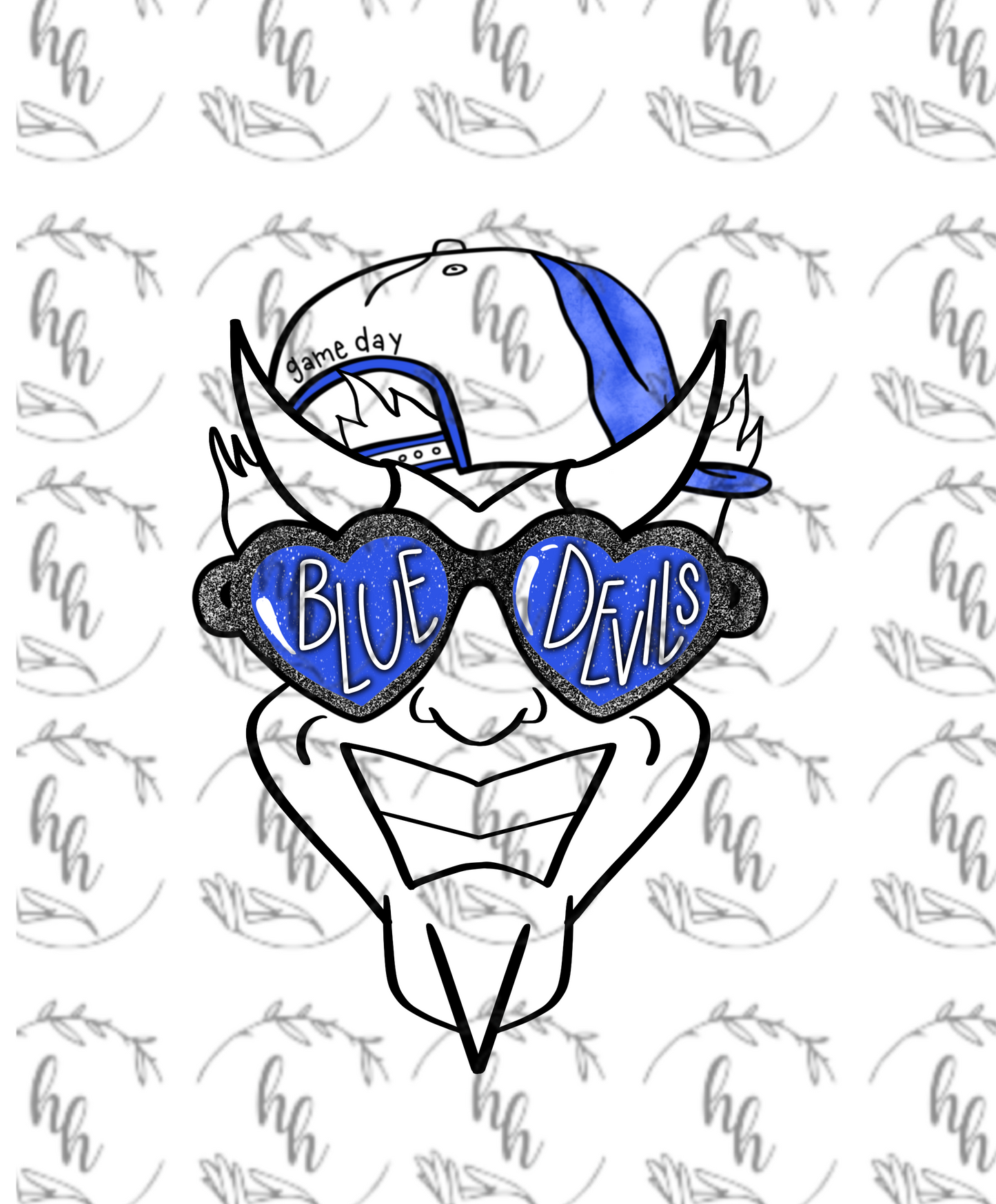 DUKE Heart Glasses PNG - Digital Download