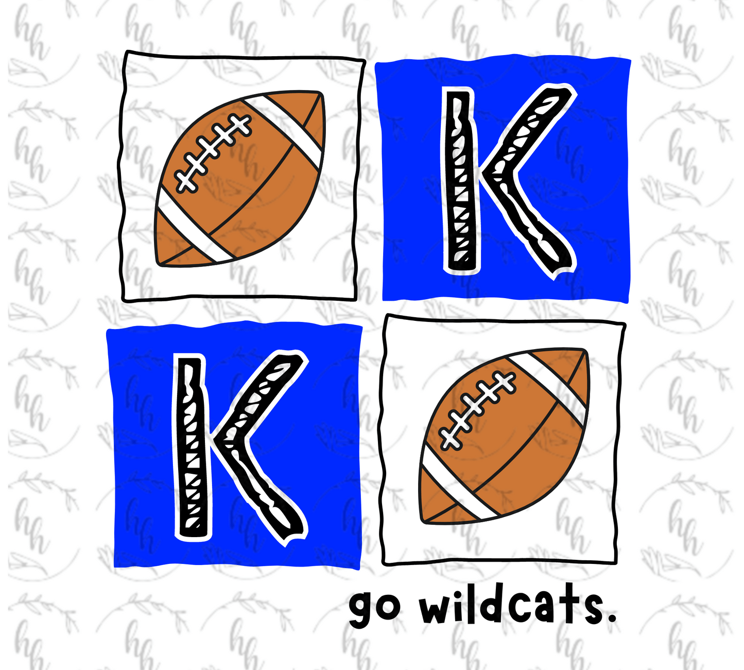 KY Football Squares PNG - Digital Download