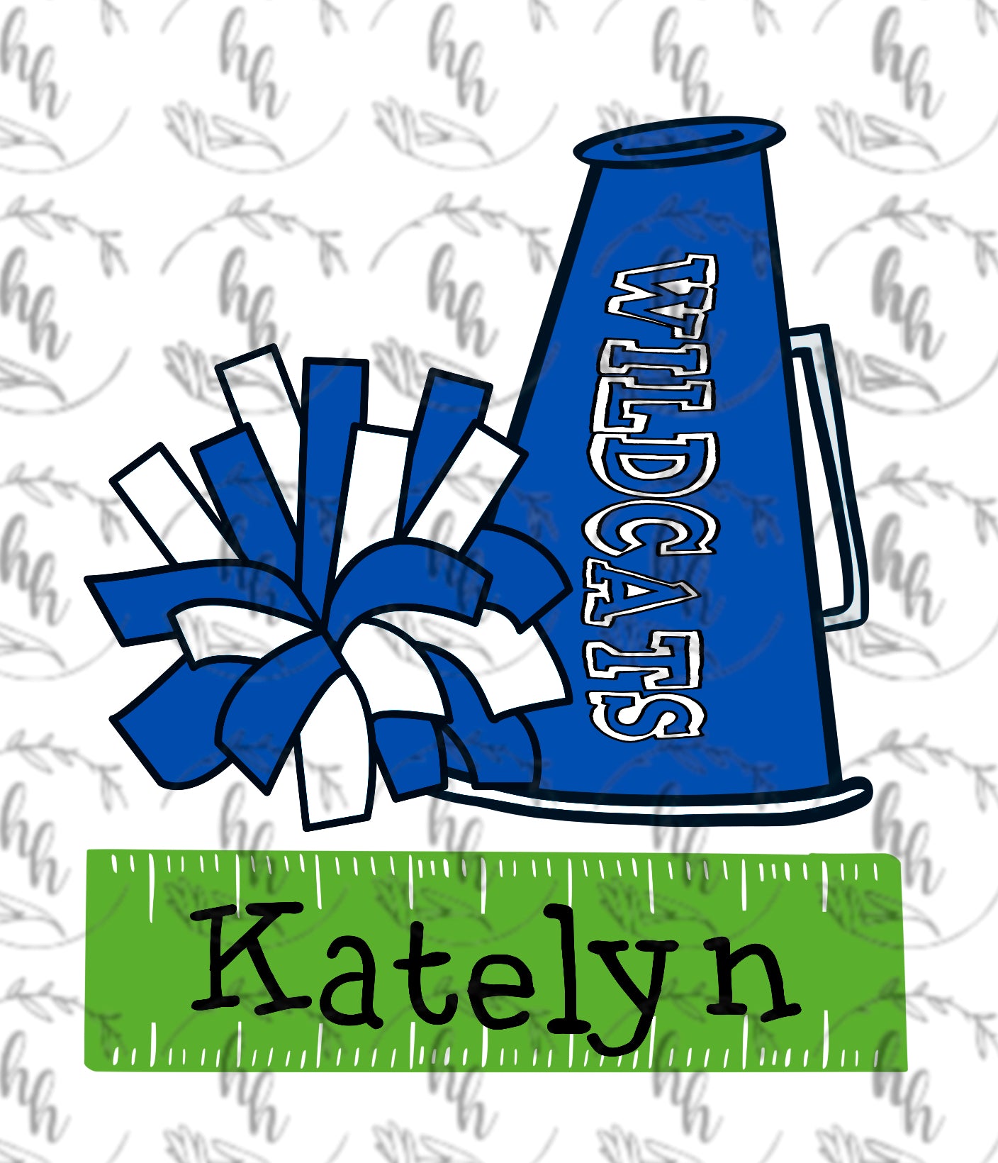 KY kid field pom PNG - Digital Download (field comes blank)