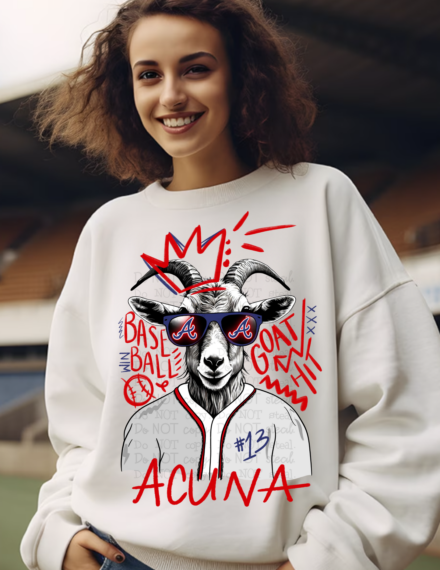 Goat 2 - Baseball PNG - Digital Download