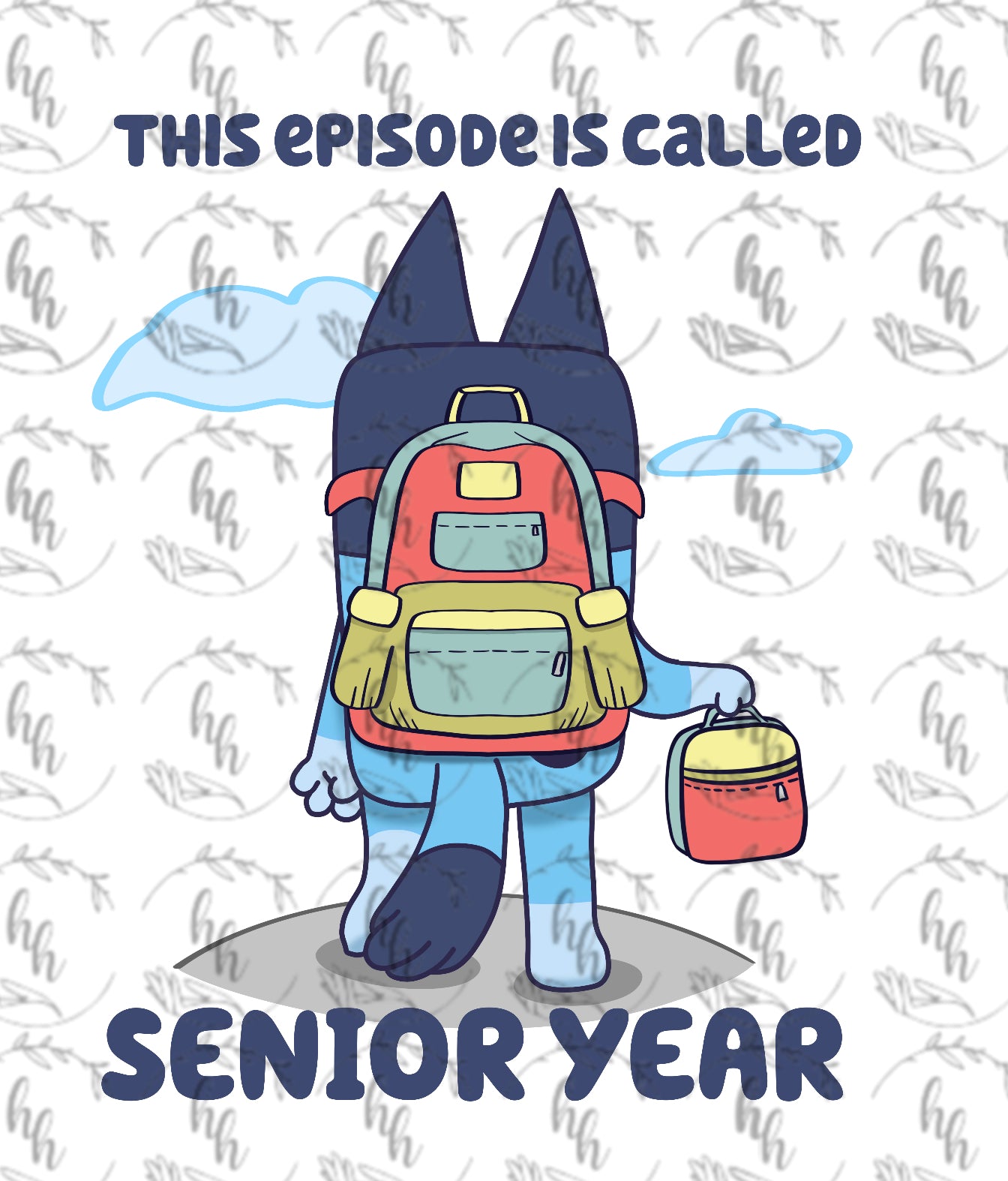 Blue B2S Senior PNG - Digital Download