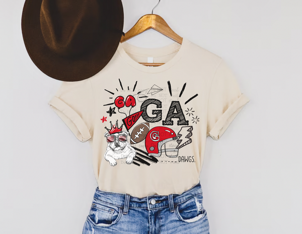 '24 GA COLLAGE Doodle PNG - Digital Download