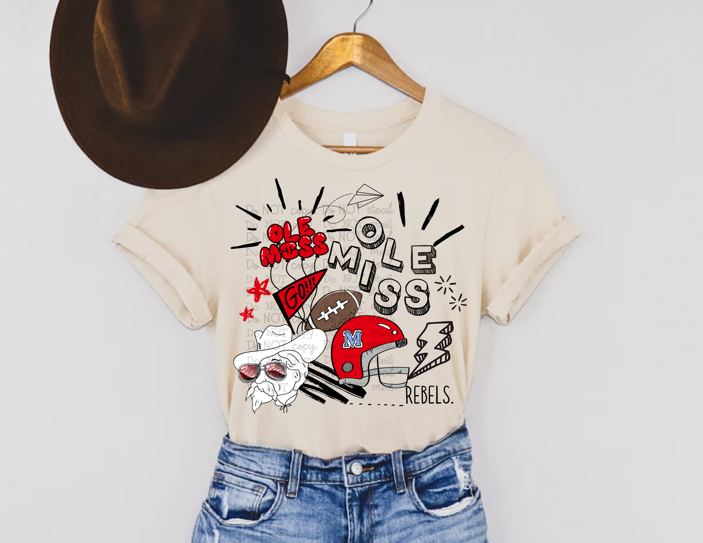 '24 OLE MISS COLLAGE Doodle PNG - Digital Download