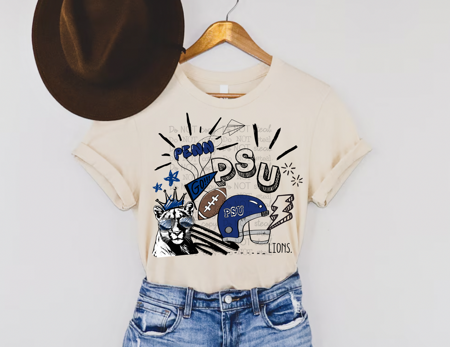 '24 PENN ST COLLAGE Doodle PNG - Digital Download