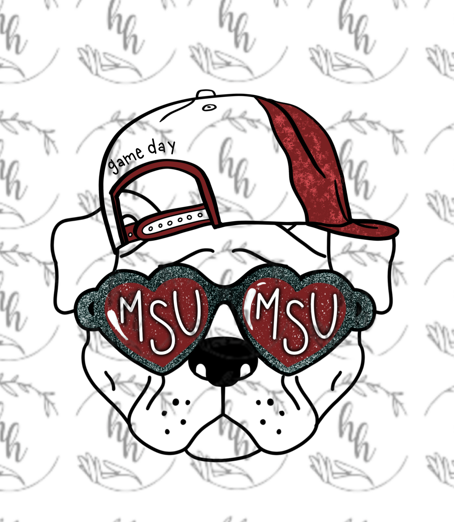 MISS ST Heart Glasses PNG - Digital Download