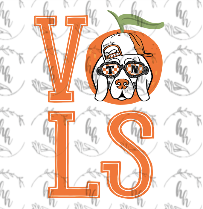 Orange Dog PNG - Digital Download