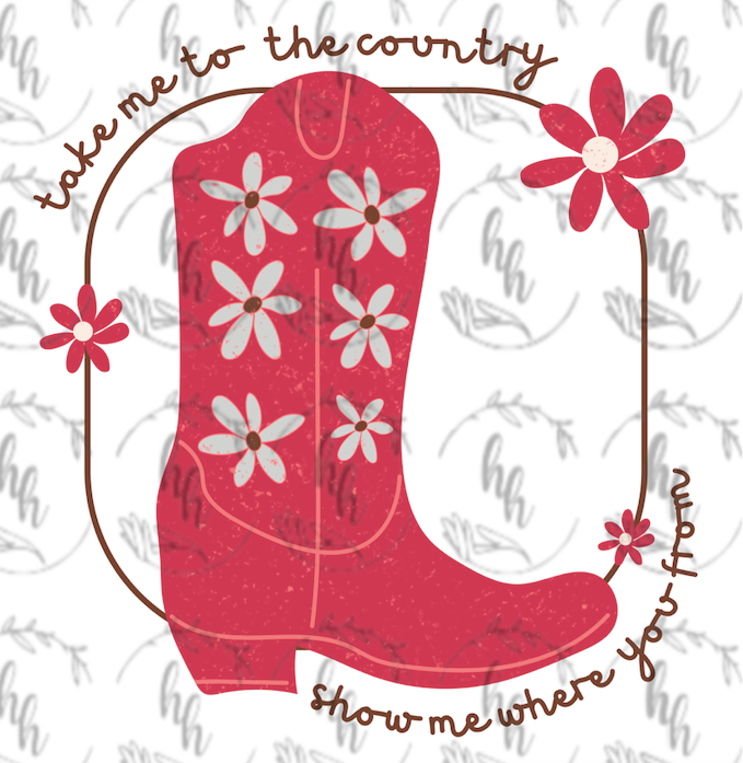 Take Me to the Country PNG - Digital Download