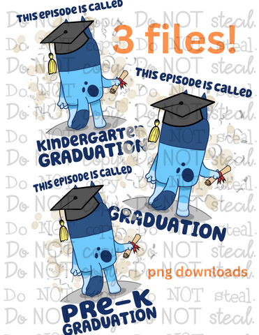 Graduation Bundle b2s PNG - Digital Download - 3 files