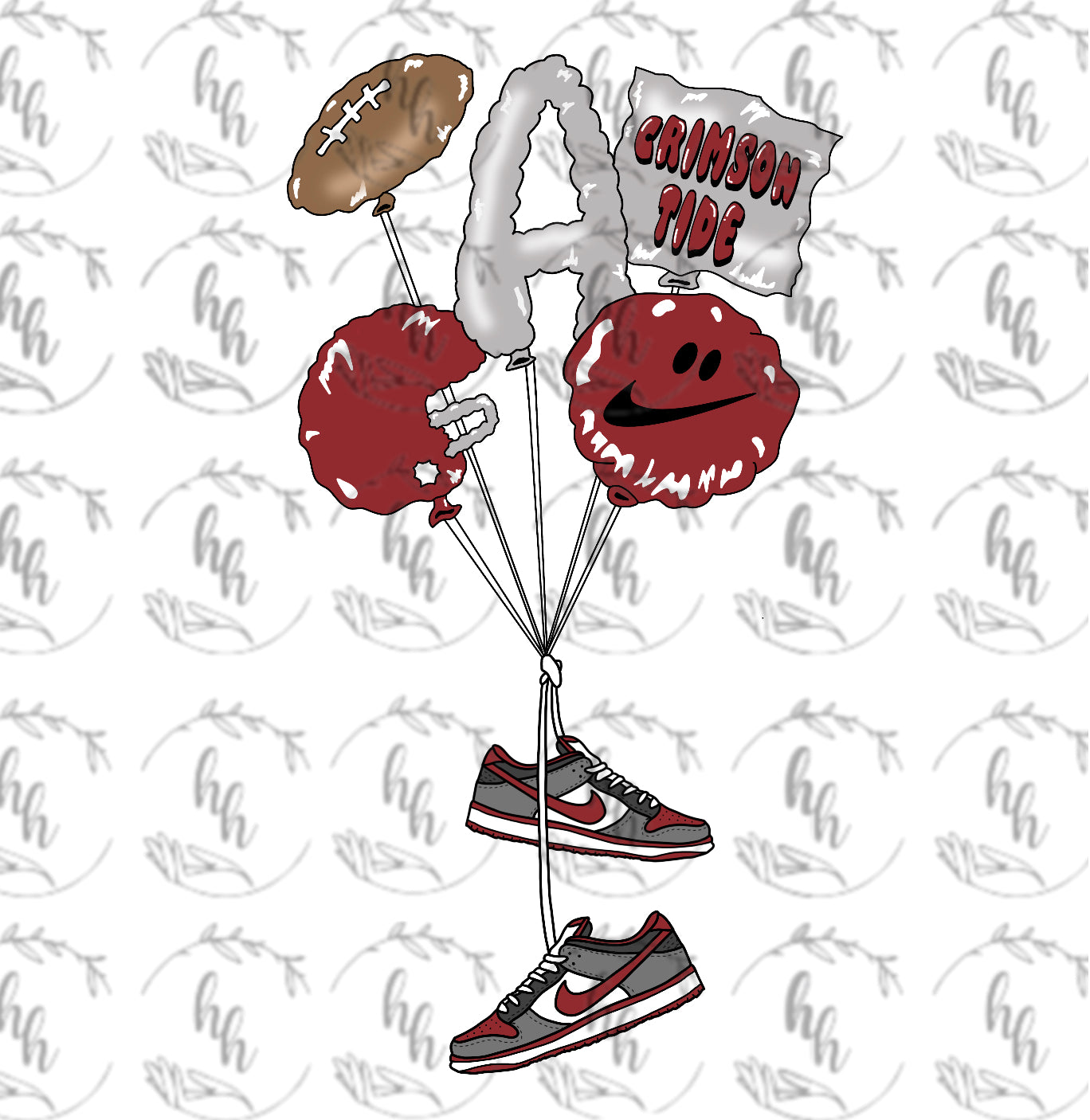 AL dunk balloons PNG - Digital Download