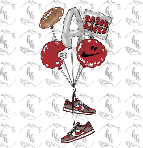AR dunk balloons PNG - Digital Download