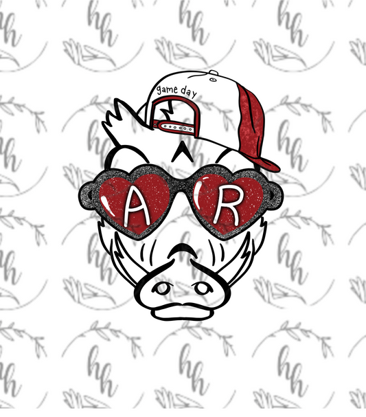 AR Heart Glasses PNG - Digital Download