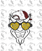 ASU Heart Glasses PNG - Digital Download