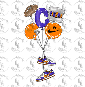 CLEM dunk balloons PNG - Digital Download