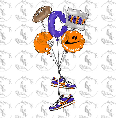CLEM dunk balloons PNG - Digital Download