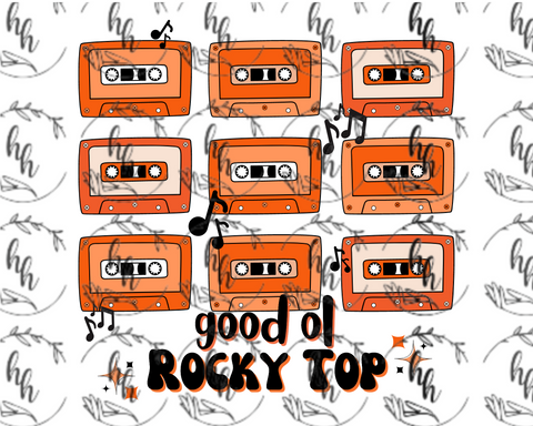 Rocky Top Cassettes PNG - Digital Download
