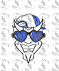 DUKE Heart Glasses PNG - Digital Download