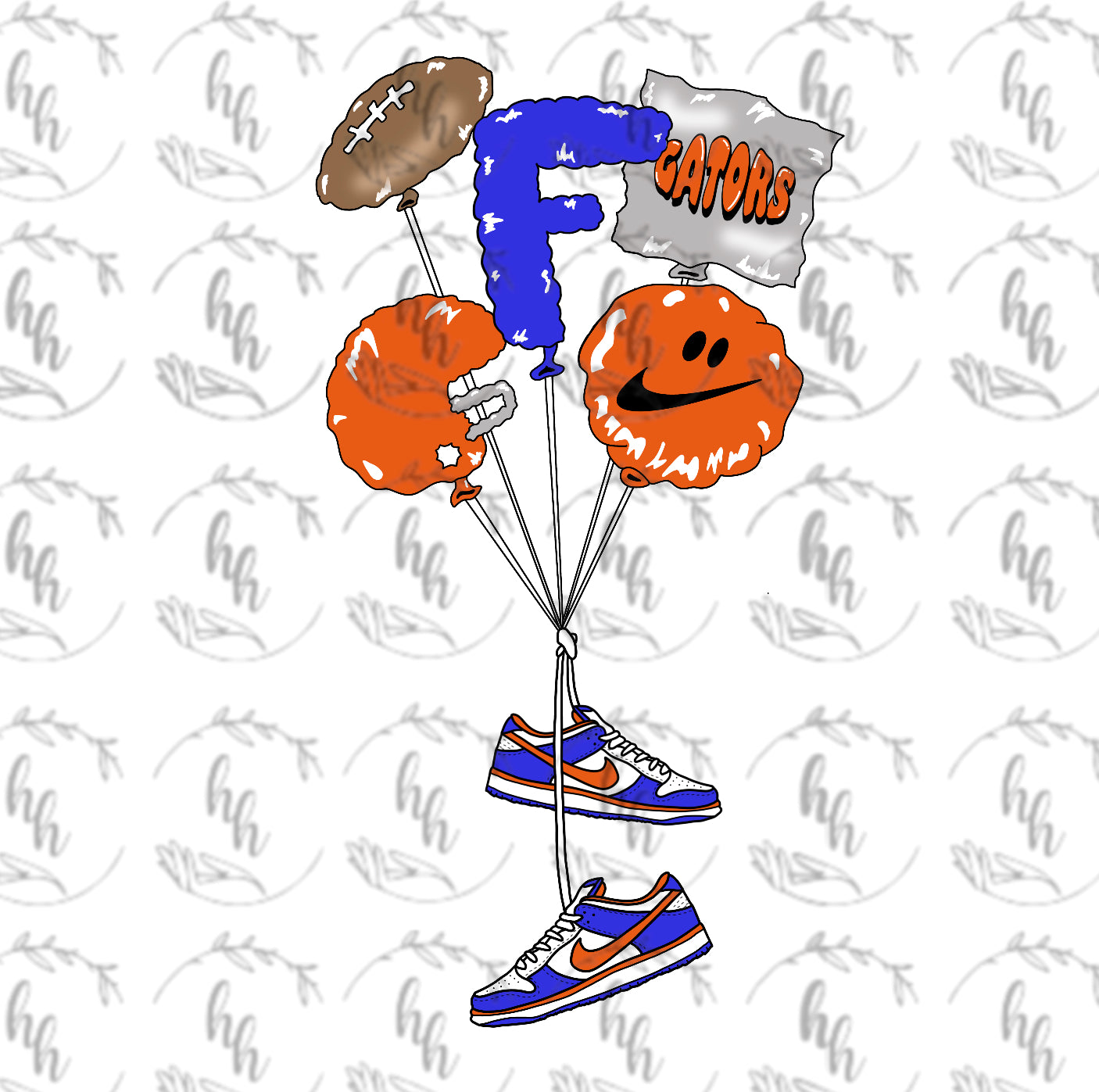 FL dunk balloons PNG - Digital Download