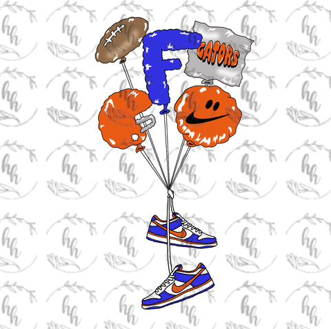 FL dunk balloons PNG - Digital Download