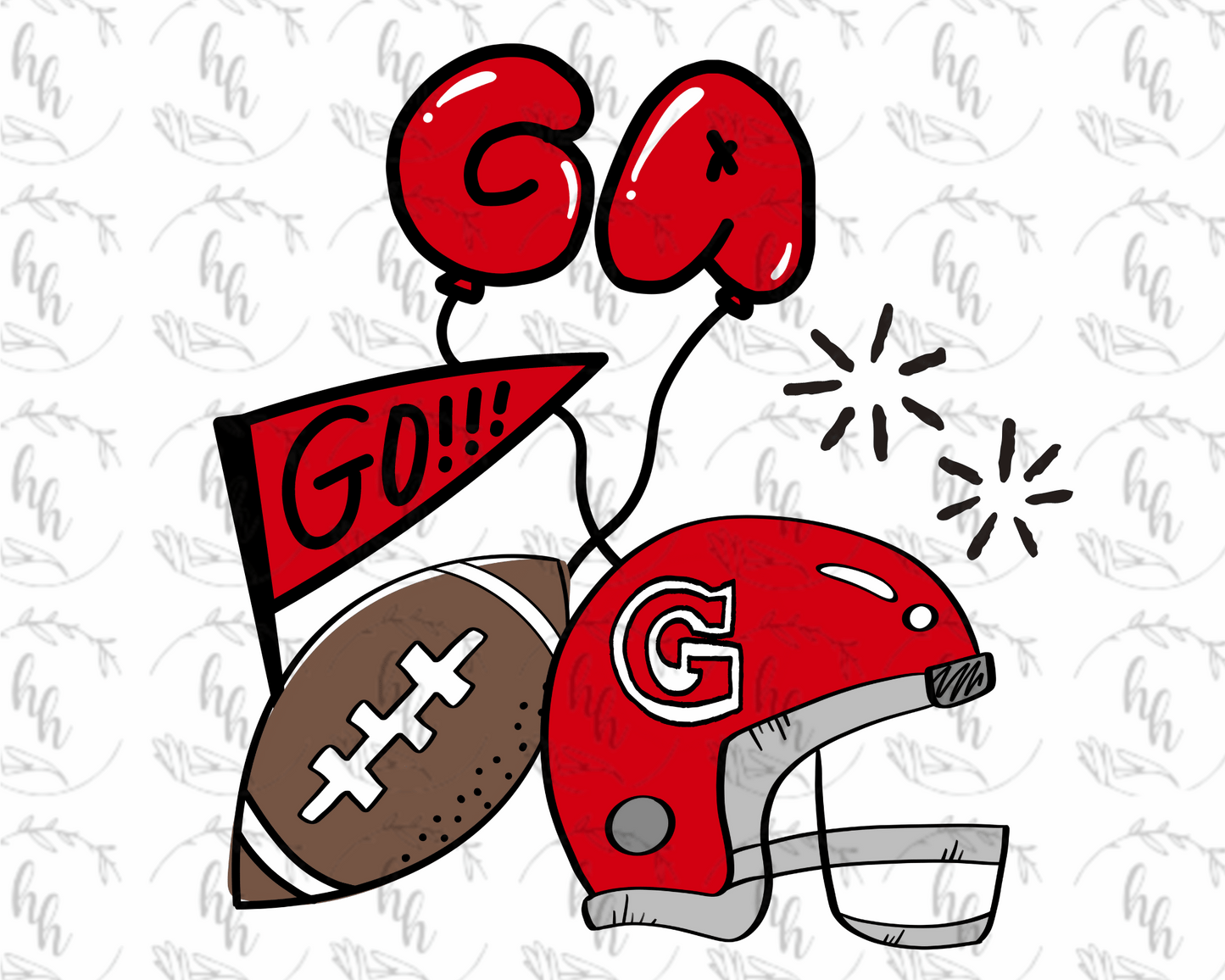 GA Balloon PNG - Digital Download