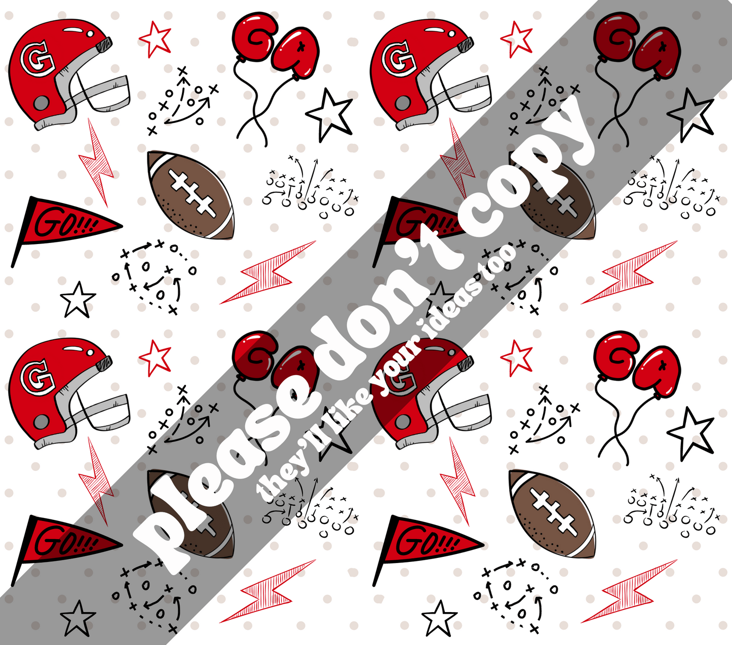 GA doodle pattern PNG - Digital Download