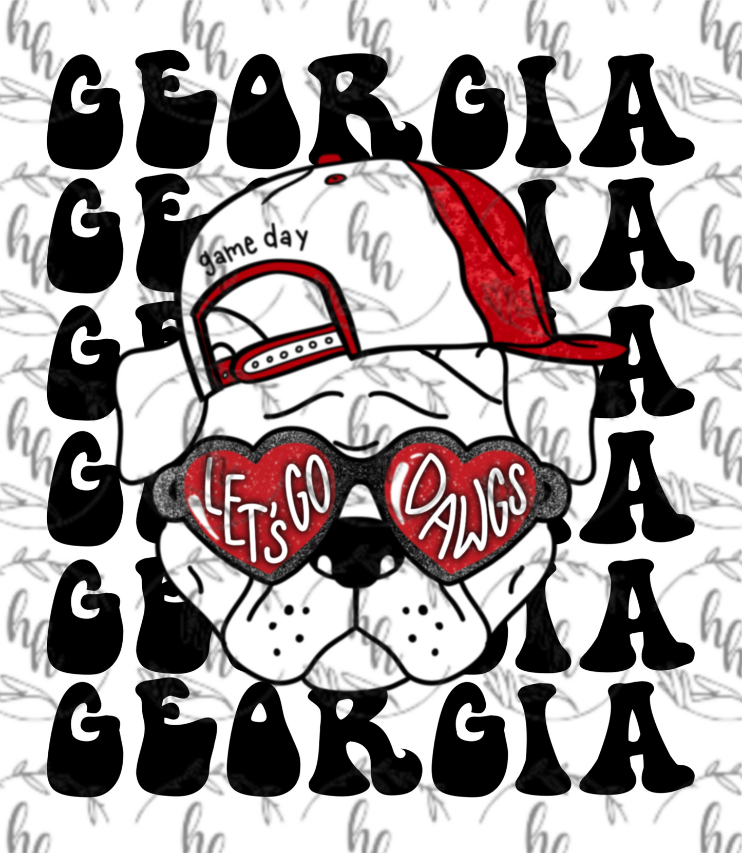 GA Words PNG - Digital Download
