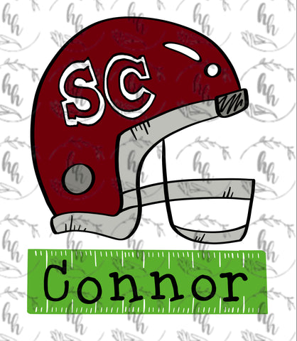 SC kid field helmet PNG - Digital Download (field comes blank)