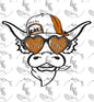 TX Heart Glasses PNG - Digital Download