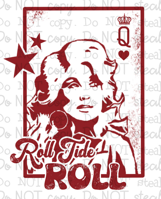 Queen Card Tide PNG - Digital Download