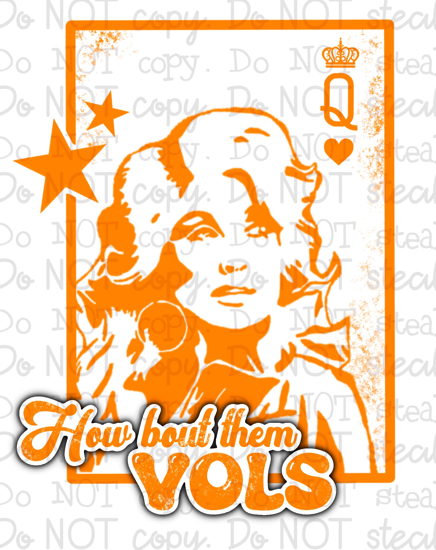 Queen Card Vol PNG - Digital Download