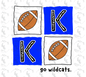 KY Football Squares PNG - Digital Download