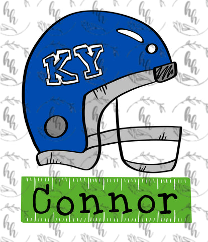 KY kid field helmet PNG - Digital Download (field comes blank)