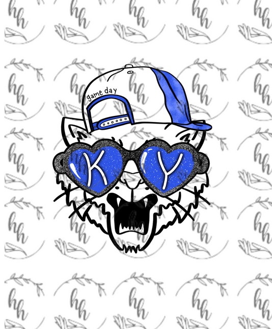 KY Heart Glasses PNG - Digital Download
