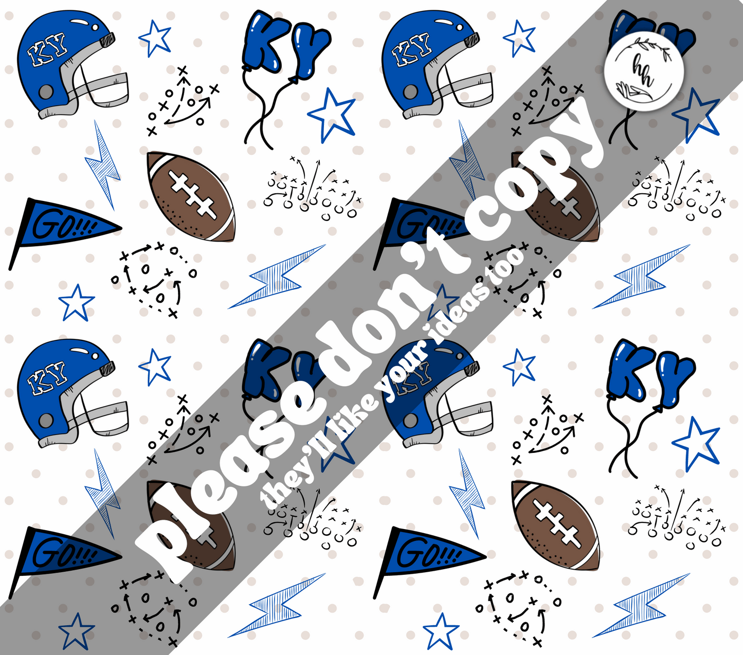 KY doodle pattern PNG - Digital Download