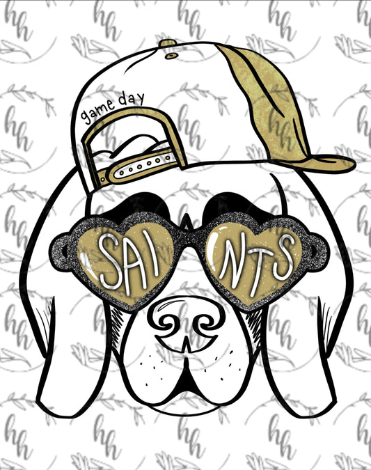 Saints Heart Glasses PNG - Digital Download