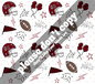 SC doodle pattern PNG - Digital Download