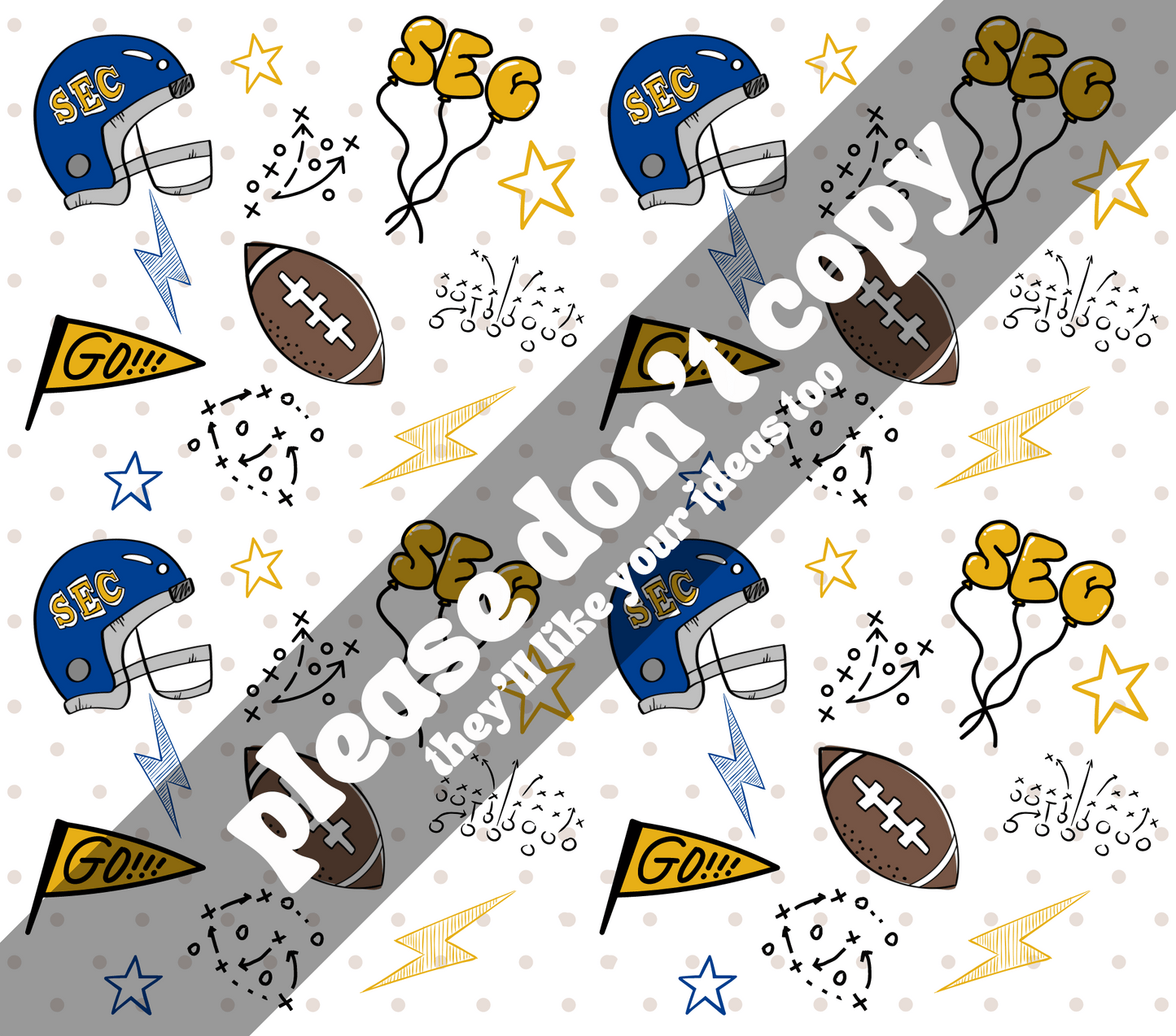 SEC doodle pattern PNG - Digital Download