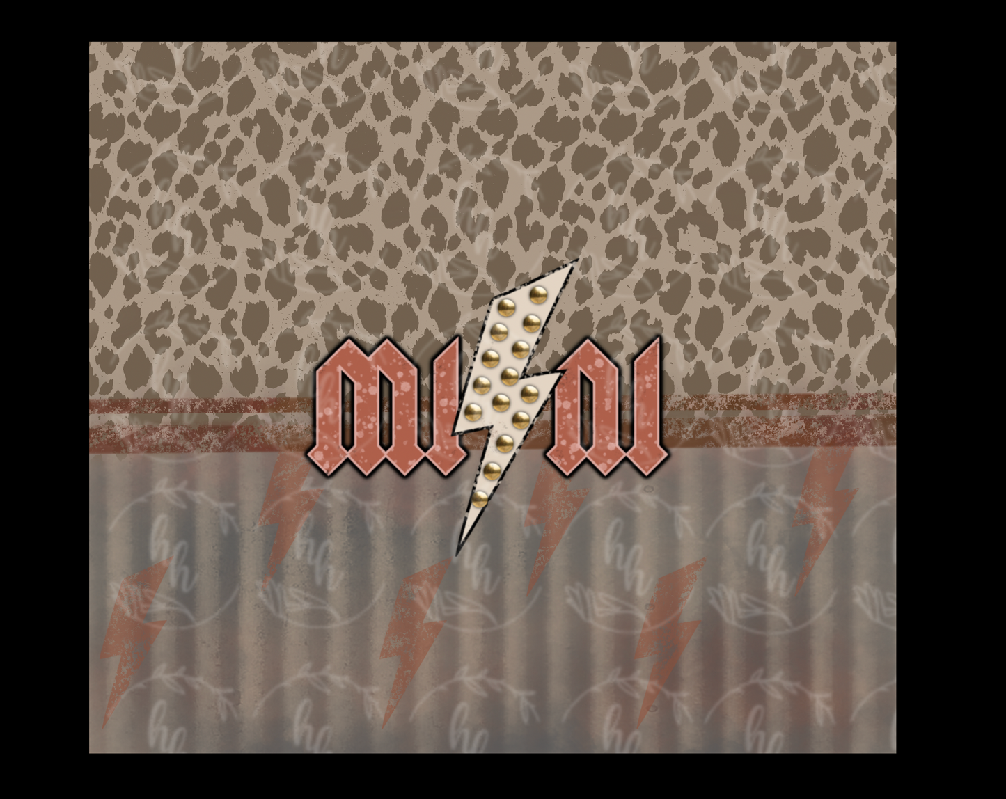 Punchy Mini Tumbler Wrap PNG - Digital Download