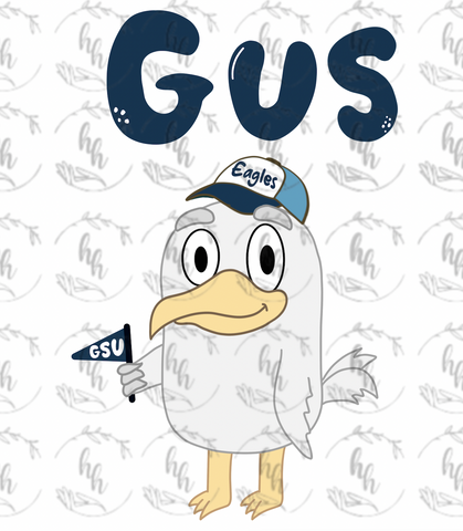 Blue Gus PNG - Digital Download