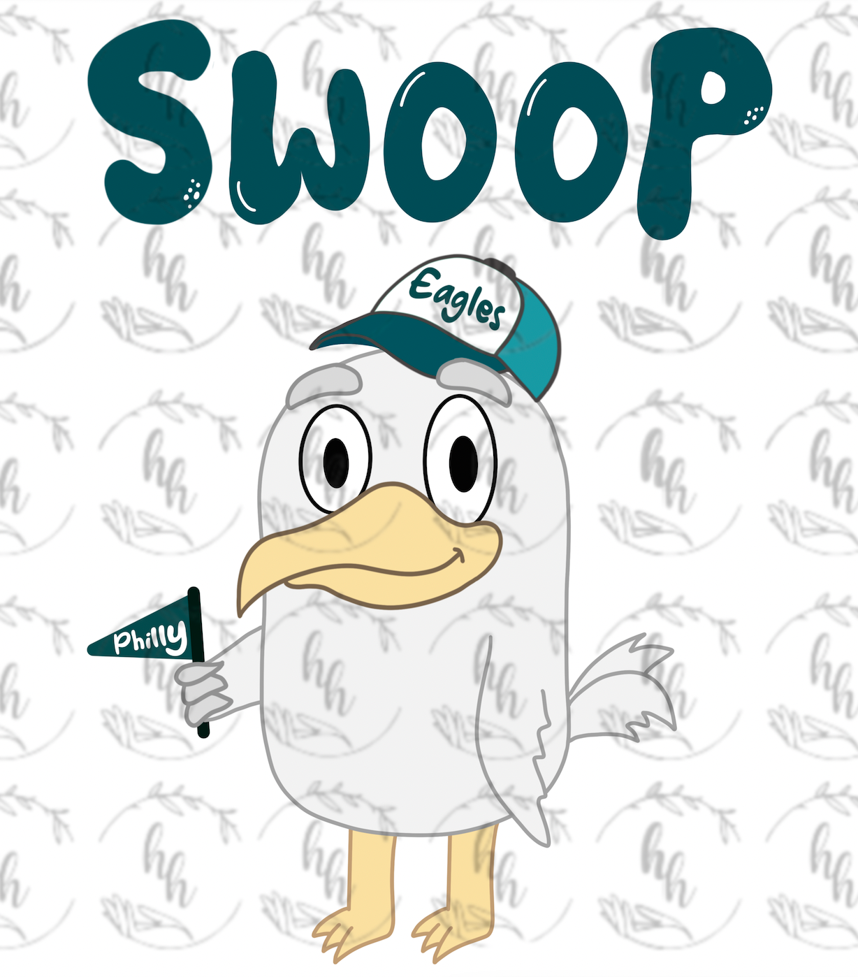 Blue Swoop PNG - Digital Download