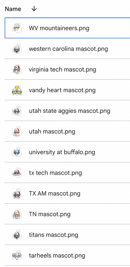 Heart Eye Mascot Drive - ALL 70 FILES