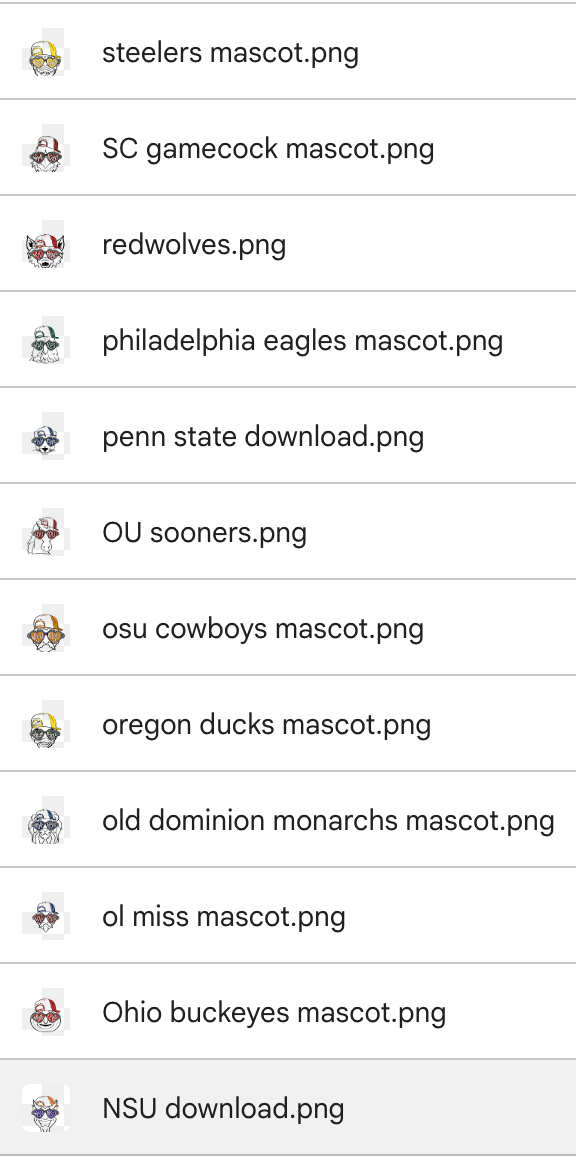 Heart Eye Mascot Drive - ALL 70 FILES