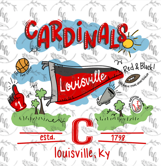 Louis Doodle PNG - Digital Download