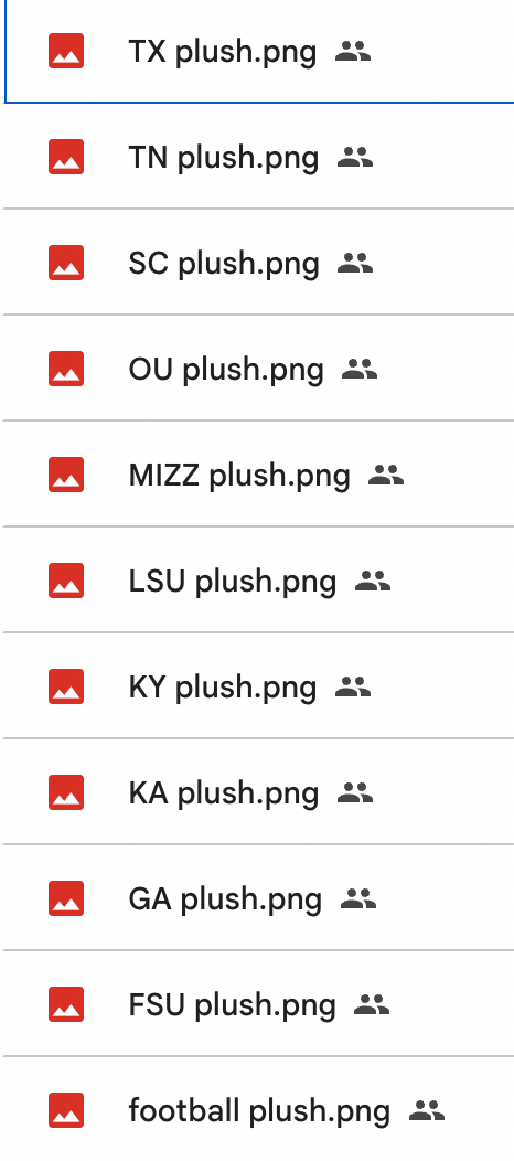 Plushie Mascots Clipart (18 files)