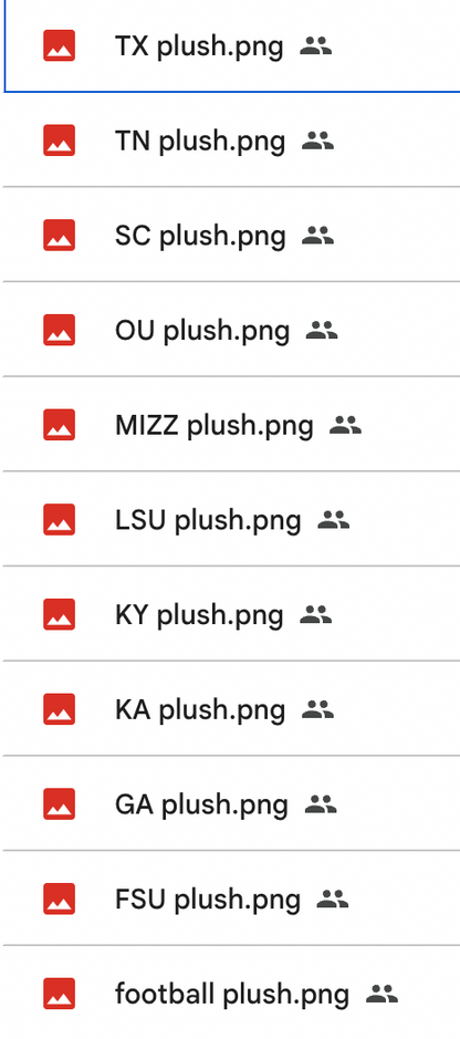 Plushie Mascots Clipart (18 files)