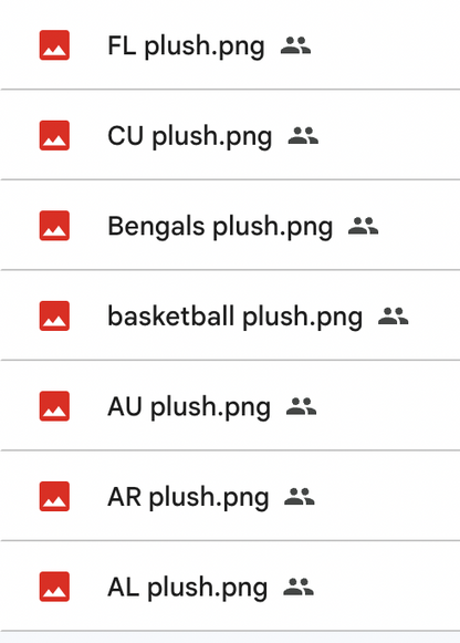 Plushie Mascots Clipart (18 files)