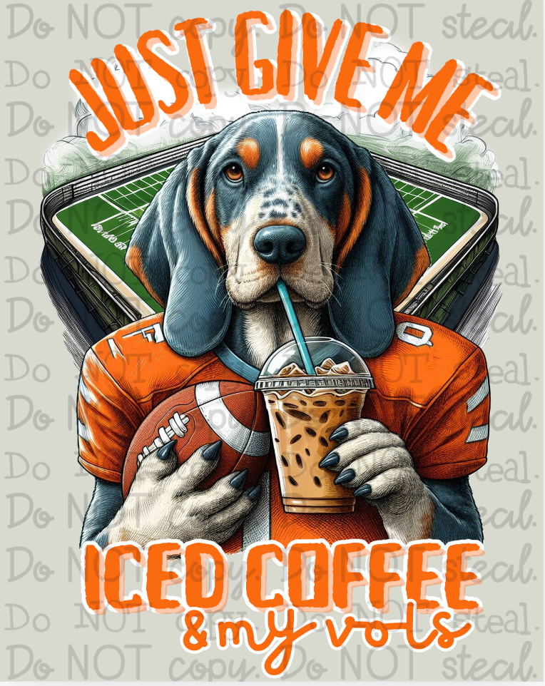 Iced Coffee and Vol PNG - Digital Download