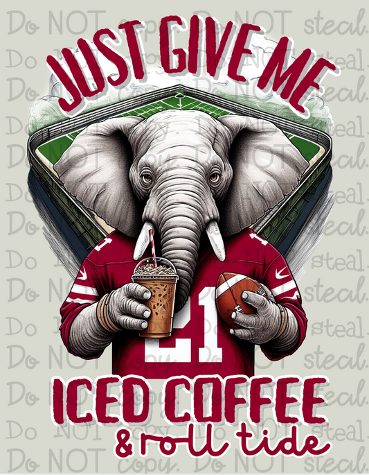 Iced Coffee and Bama PNG - Digital Download