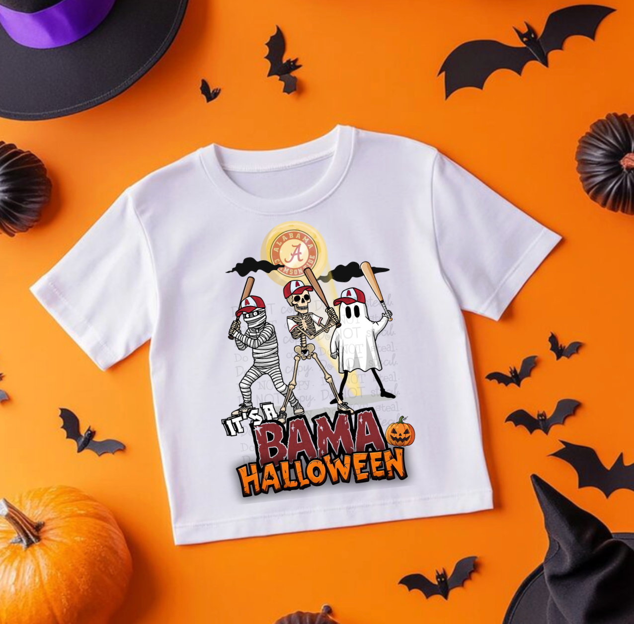 AL Batting Halloween PNG - Digital Download
