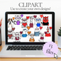 Valentines Mascot Clipart (13 PNG files) - Transparent BG