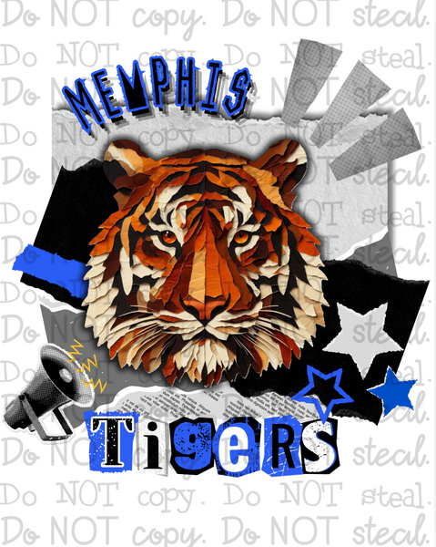 Paper Teams - Memphis PNG - Digital Download